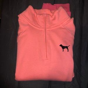 Pink half zip